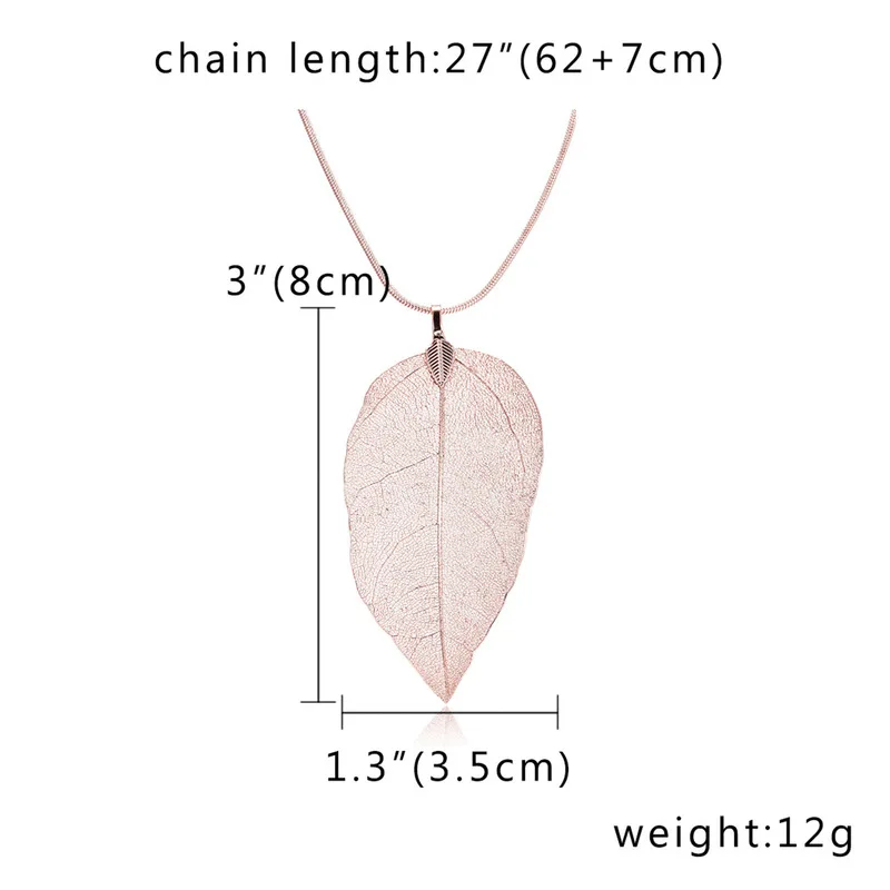 Золотое модное ювелирное ожерелье цепочка розового цвета настоящий лист