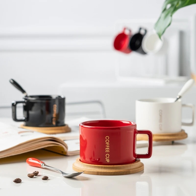 

Ceramic coffee cup couples cup small european-style luxury suits female small simple Nordic style home coffee cup