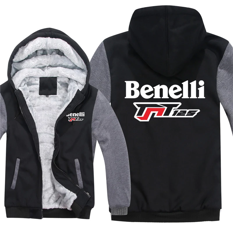 Зимние толстовки Benelli TNT 125 мужское модное пальто пуловер флисовая подкладка