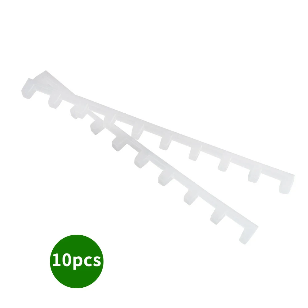 

10 Pcs Beehive Frame Card Strip Plastic White Beekeper Beekeeping Goods Material Equipment Products Gardening Tools