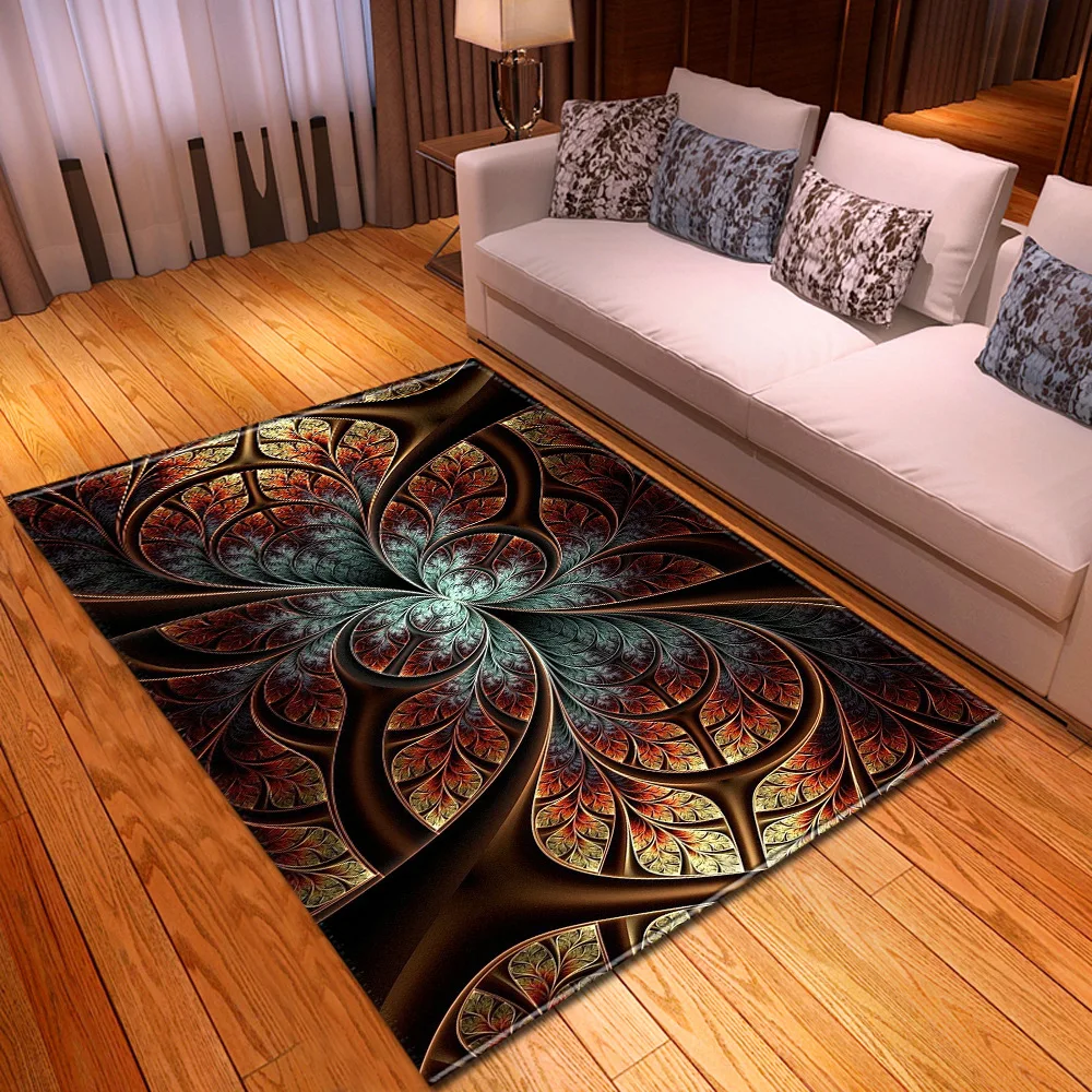 

Living Room Carpet Home Bedroom Bedside Decoration Large Rug Nordic 3D Printed Pattern Hallway Children Balcony Kids Floor Mat