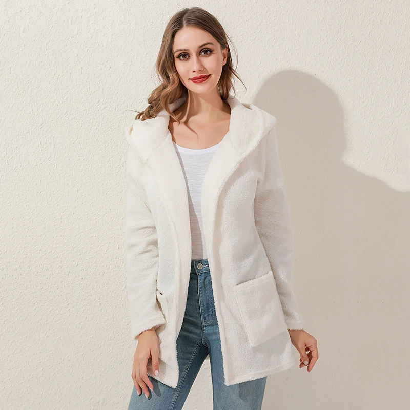 Модный кардиган средней длины свитер Женская куртка с длинными рукавами