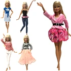 NK 1 шт. Новое Кукольное платье Повседневная одежда наряды Повседневная рубашка модная юбка кукольный домик одежда для Барби аксессуары 277 JJ