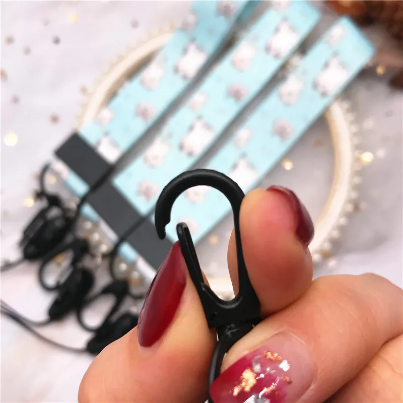 Милая мультяшная кавайная кошка ремешок для ключей ID-карт держатель USB-значка