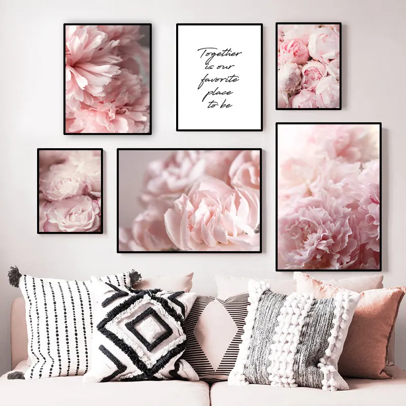 Природа розовый пион цветы картина стены фотообои Современная фотография для