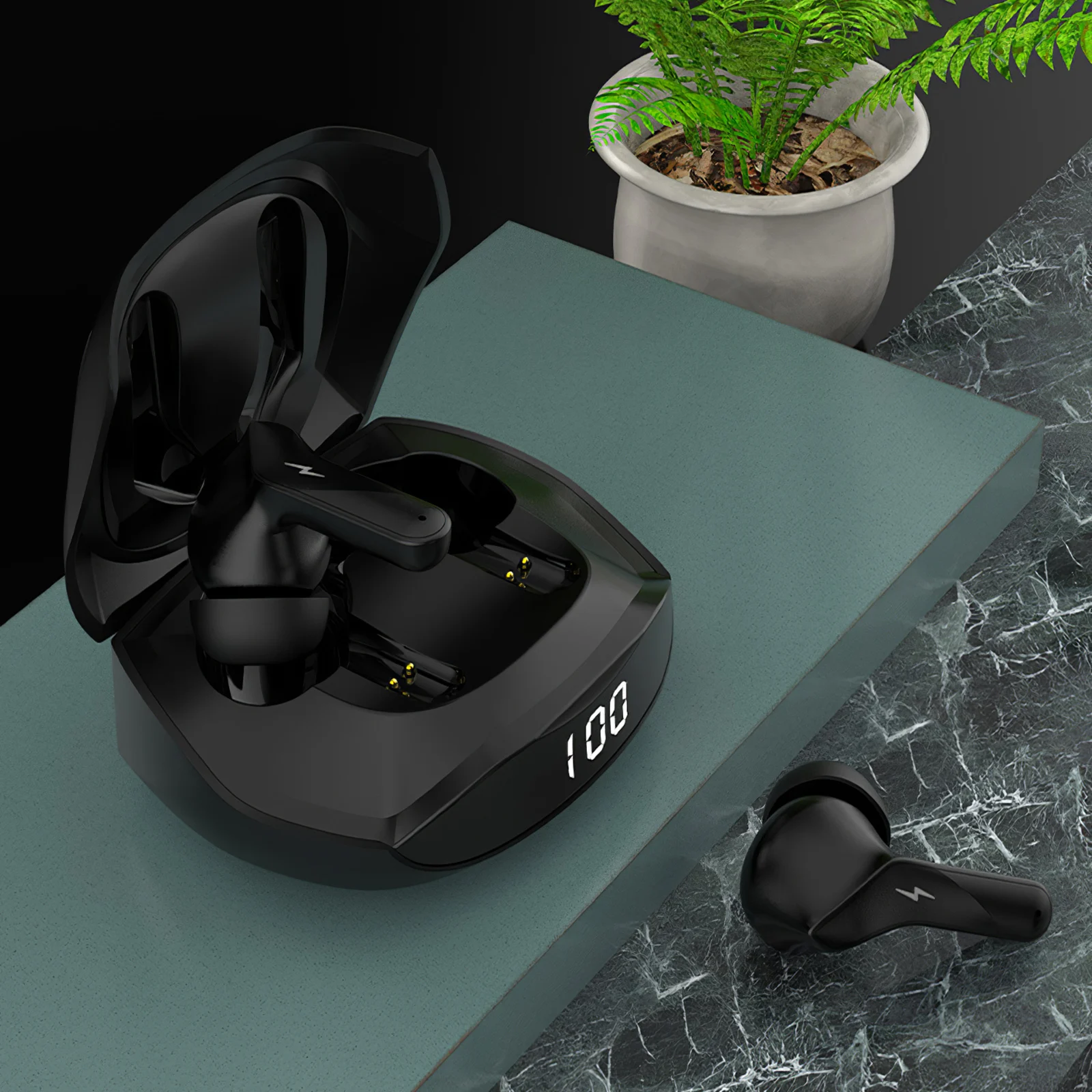 

A1 Bluetooth 5.0 Wireless Game Headphone 10mm Dynamic Driver Touching Control Noise Reduction Game Music Double Mode Headphone
