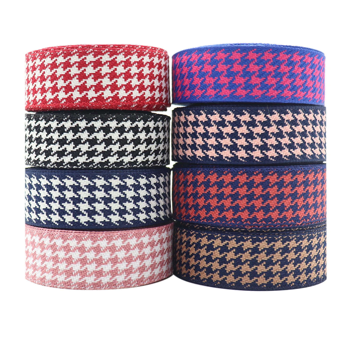 

10 Yards 1" 25MM/1.5'' 38MM Cotton Linen Lattice Printed Grosgrain Ribbons For Hair Bows DIY Handmade Materials Y202081103