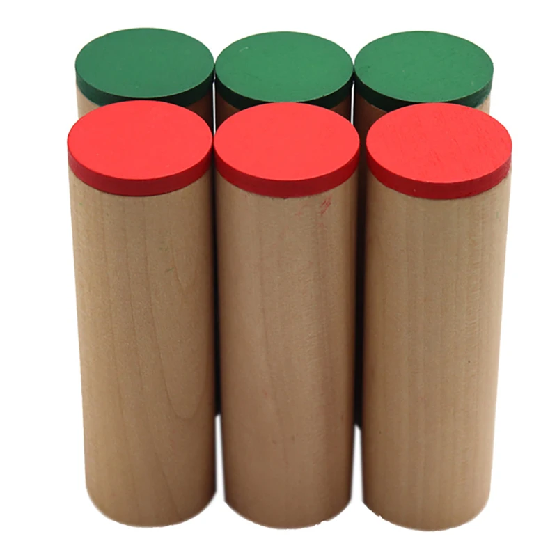 

6PCS Set Family Version Children's Voice Discrimination Toy for Kids Baby Wooden Educational Toys Sensory Training Toys