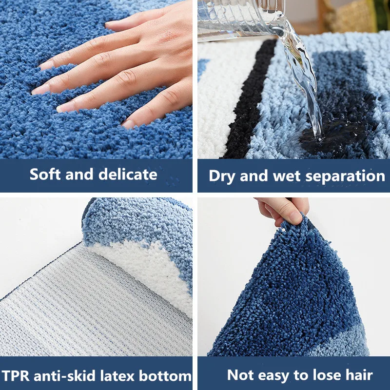 Водопоглощающий коврик для ванной комнаты ног современный гостиной спальни