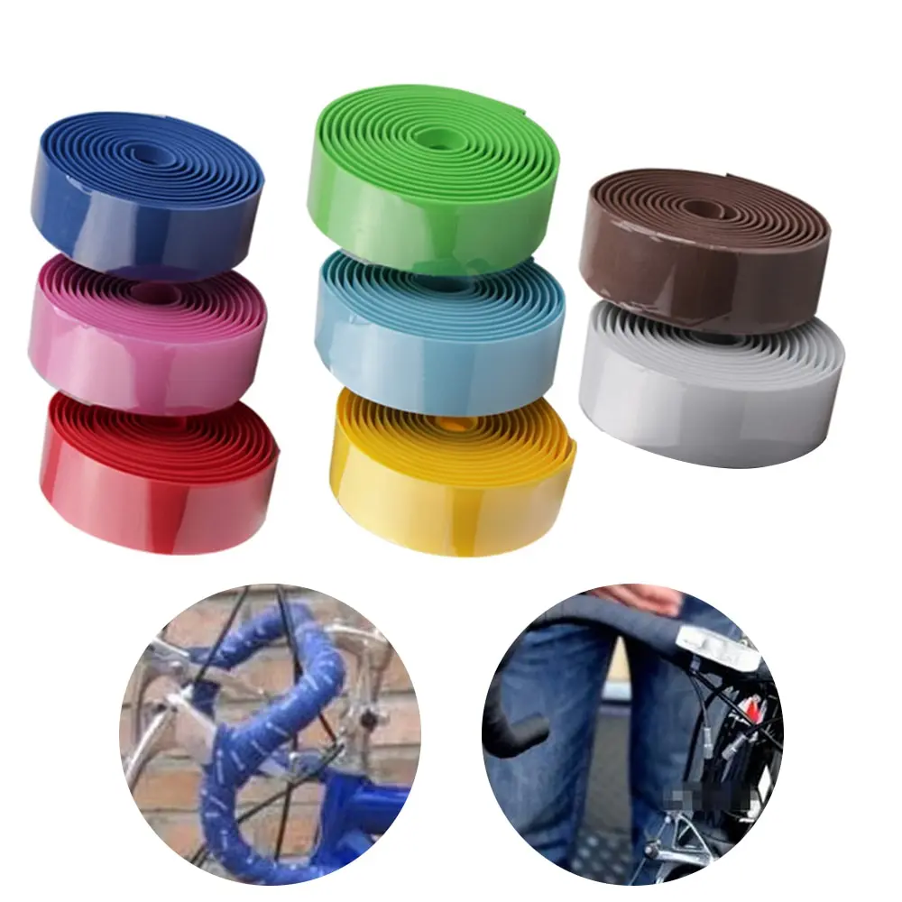 

8 Colors Bike Handlebar Replacement Tape Road Bicycle PVE Soft Handle Bar Tape Professional Cycling Damping Anti-skid Wrap