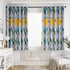 Короткие занавески в европейском стиле для детской, гостиной, мальчика, детской спальни