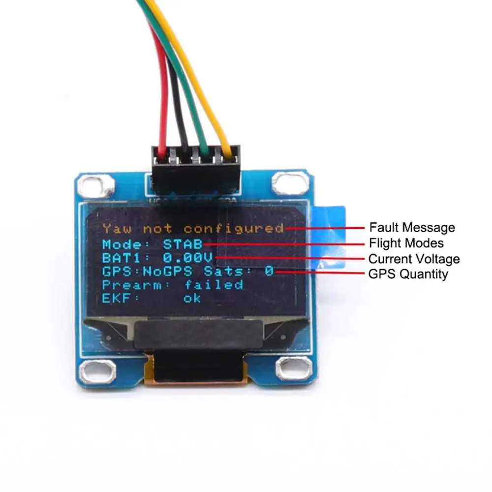 Модуль OLED I2C монитор для контроллера полета Pixhawk PX4 PIX4|Детали и аксессуары| |
