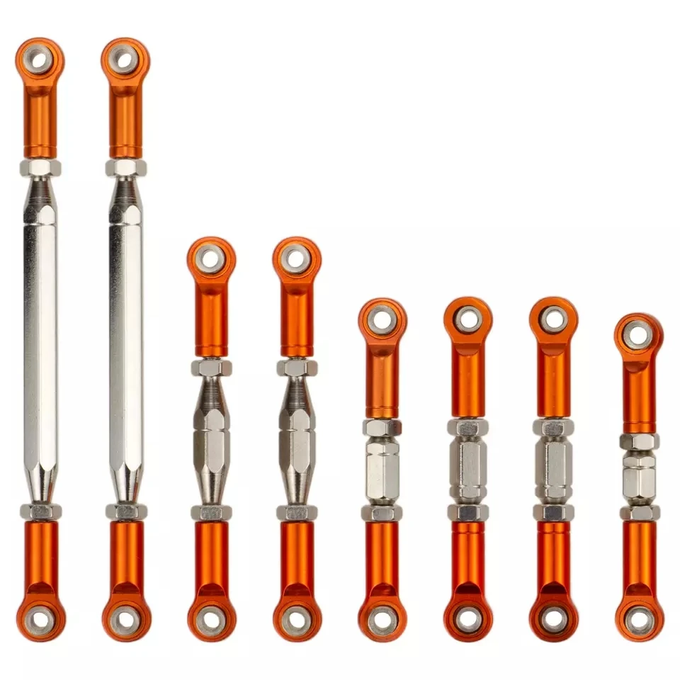 

9pcs Servo Link Tie Rod Upper Suspension Arm Shock Absorber for 1/12 Wltoys 12429 12423-ABC FY-01/02/03/04/05 RC Car