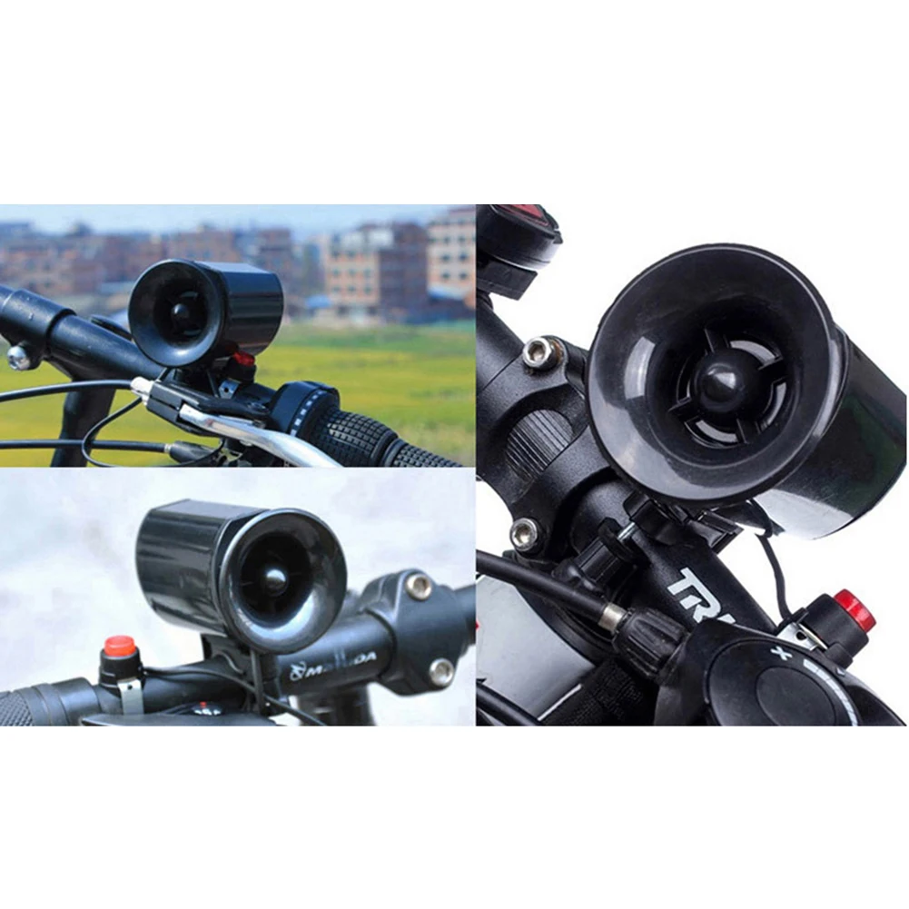 

6-sound Bike Bicycle Super Loud Electronic Siren Horn Bell Ring Alarm Speaker Plastic Support Dropshipping Bicycle Tool S18