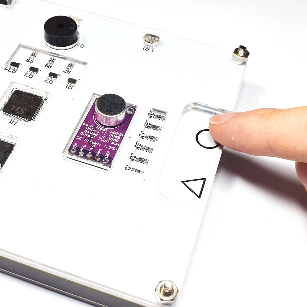 Многофункциональная СВЕТОДИОДНАЯ музыкальная палитра RGB часы набор сделай сам