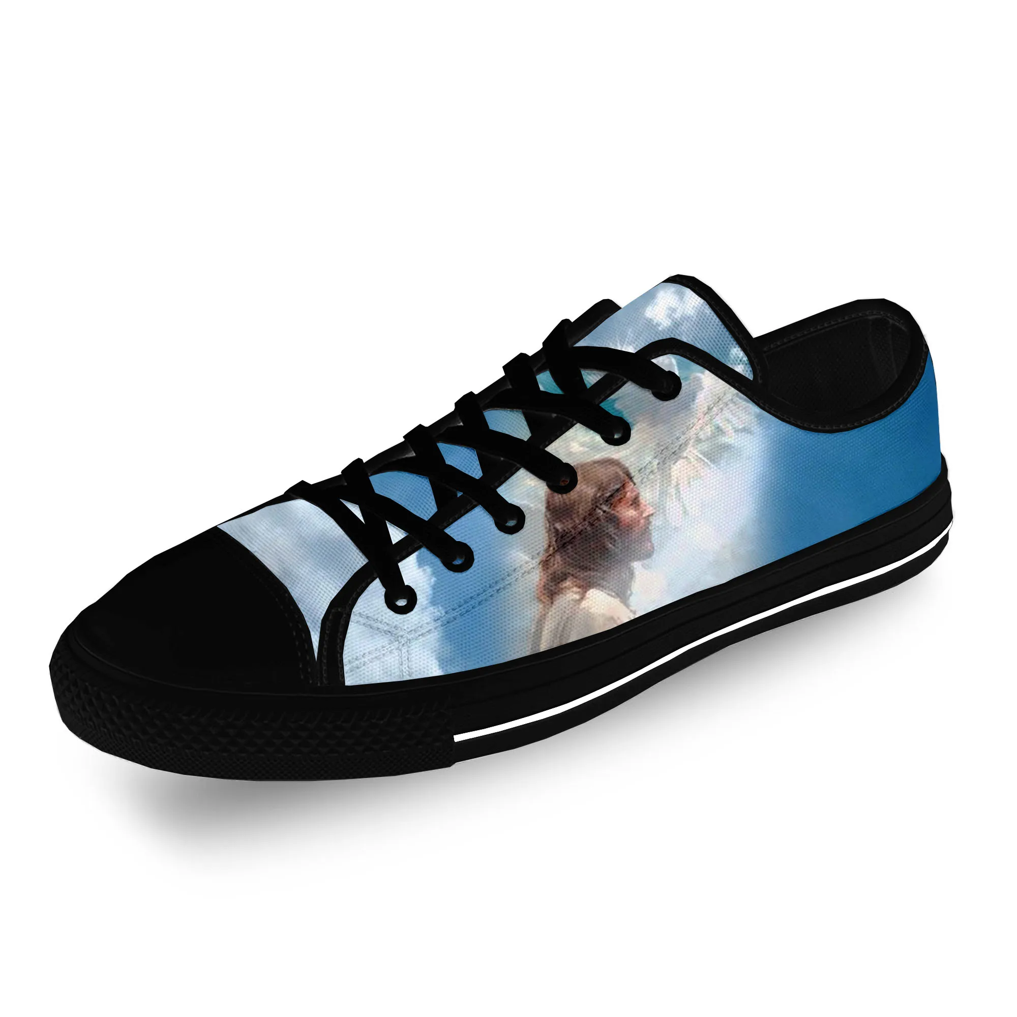 

Jesus Holy Light Aesthetic Cute Casual Cloth 3D Print Low Top Canvas Fashion Shoes Men Women Lightweight Breathable Sneakers