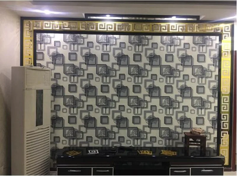 30 шт. 5*5 см DIY линия талии 3D Зеркальная Наклейка современный акриловый настенный Декор украшение комнаты стикер стены s для детской комнаты гостиной