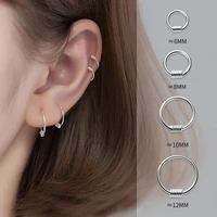 genuine 925 sterling silver small hoop earrings for cartilage earlobe hypoallergenic jewelry for women girls
