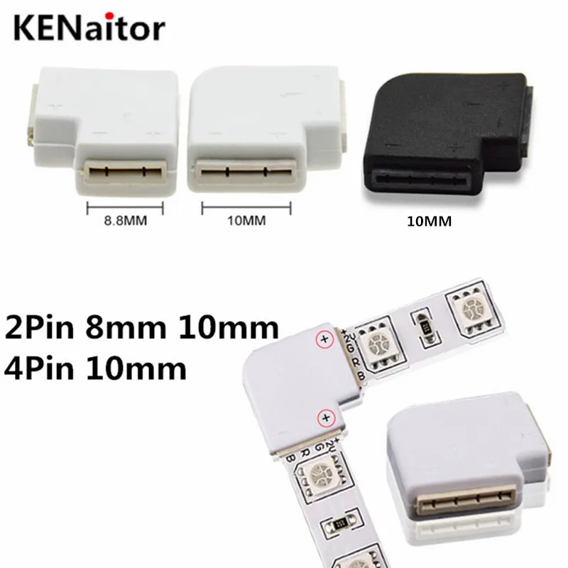 5 шт./лот разъем для светодиодной ленты 2 контакта 4 8 мм 10 быстрый разветвитель