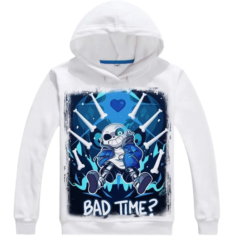 Толстовка унисекс с капюшоном и принтом Undertale sans куртка пальто пуловеры