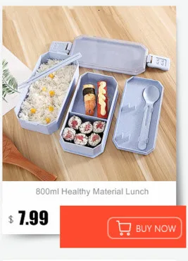 800 мл здоровый материал Ланч-бокс 2 слоя пшеничной соломы Bento коробки микроволновая посуда контейнер для хранения продуктов Ланчбокс