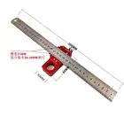 Деревообрабатывающий разметочная линейка 90 градусов квадрат линейка 45 градусов скрап-регулируемый скребок Магнитный Нержавеющая Сталь Линейка