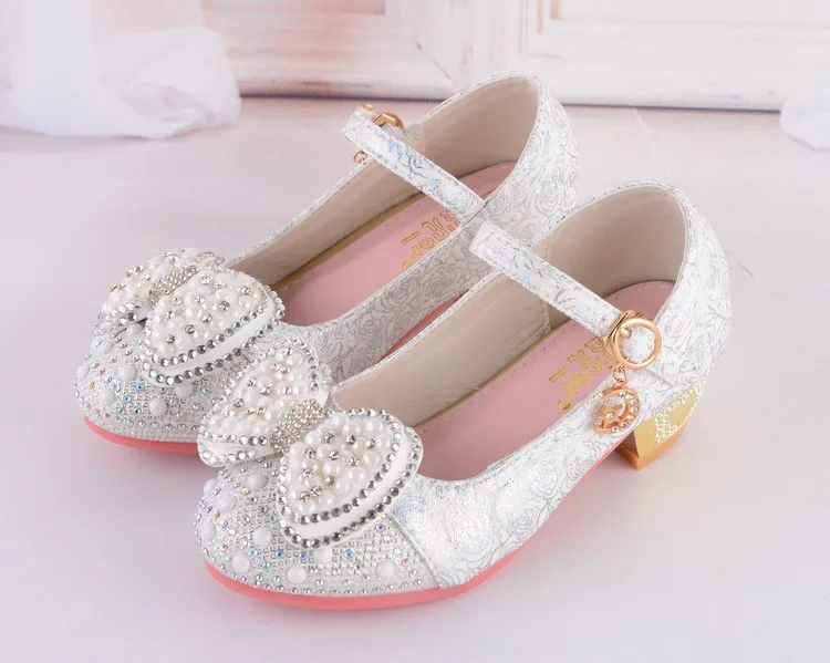 Новинка 2018 детская обувь для девочек школьная принцессы вечерние ринки и свадьбы