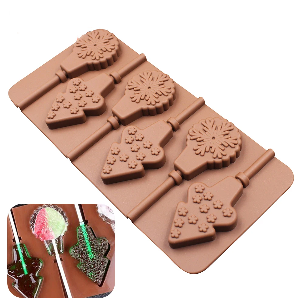 Рождественская елка силиконовая форма для леденцов шоколадная Форма 3D ручной