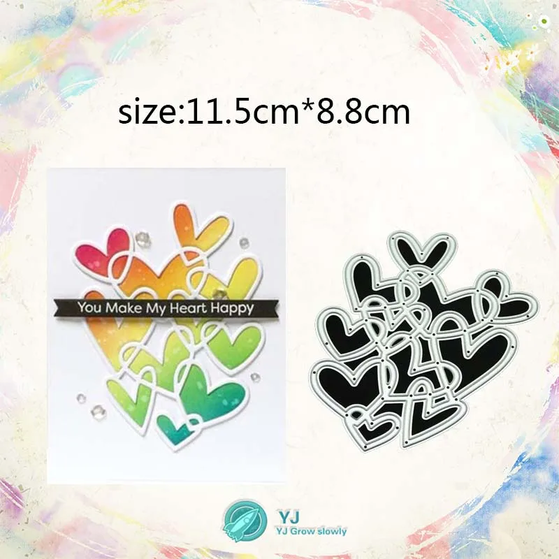 YJ комбинация любовь Подарочный металлический Форма DIY клип/фото украшение для