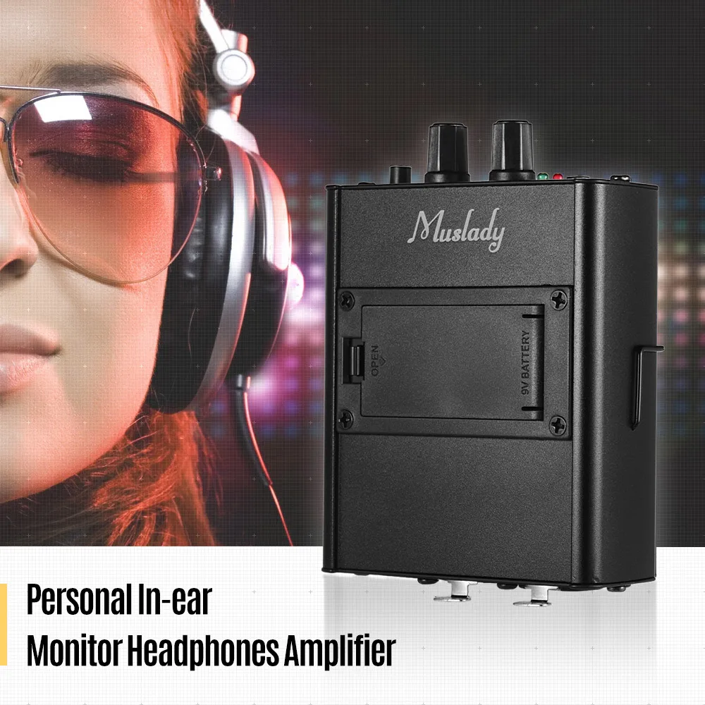 Muslady персональный In ear мониторные наушники усилитель для наушников с XLR входов 3 5