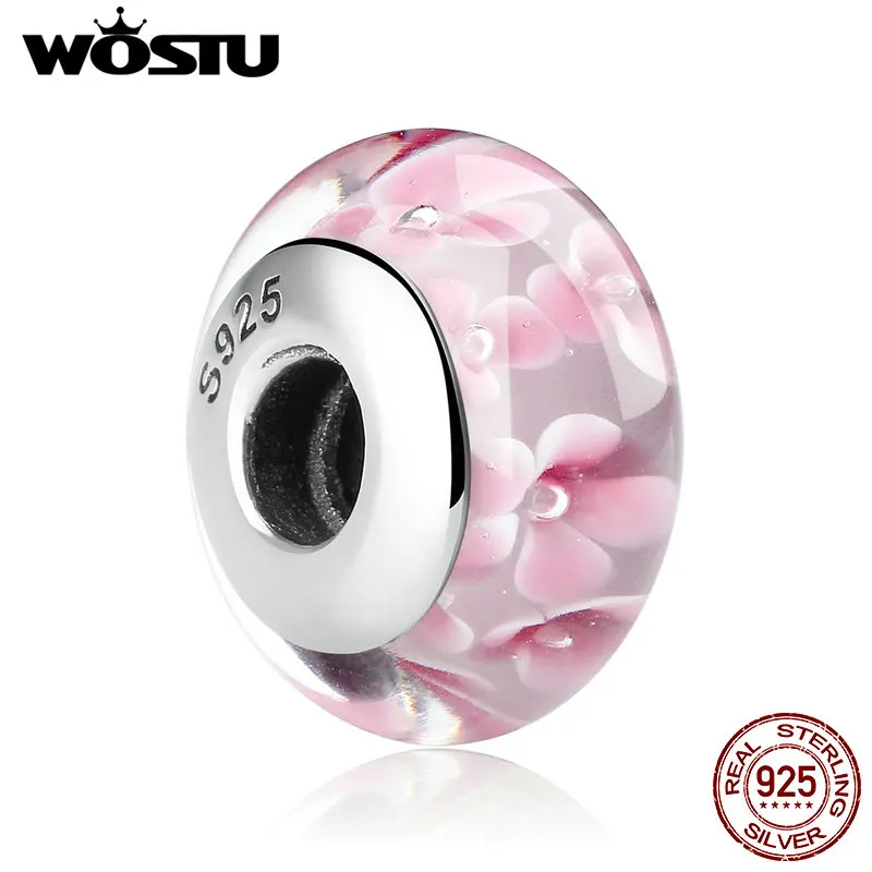 9 видов стилей высококачественные бусины из стерлингового серебра с розовым