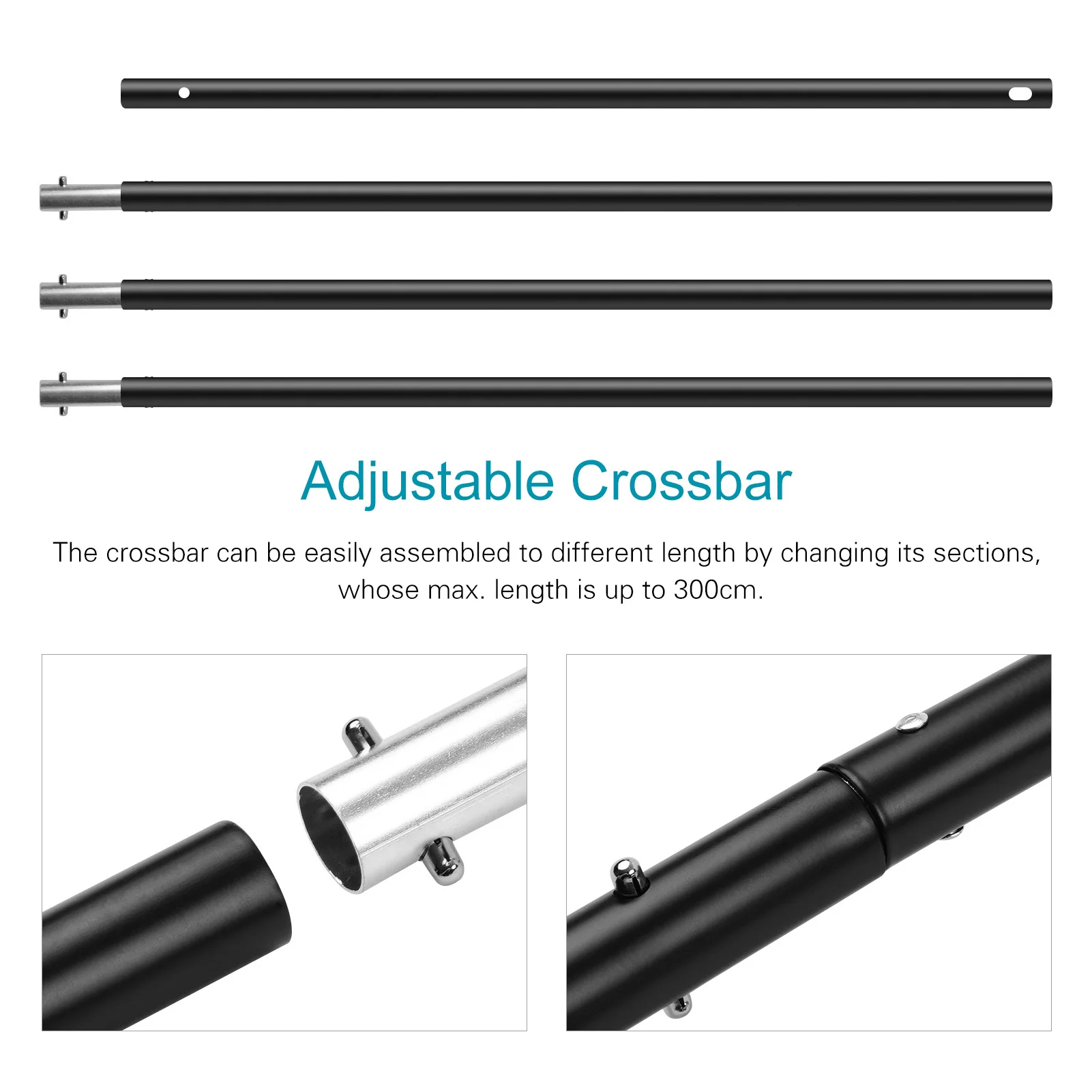 

2M * 3 Meters Backdrop Support Stand Photography Studio Background Frame Support Kit for Video Photography Backdrop Stand