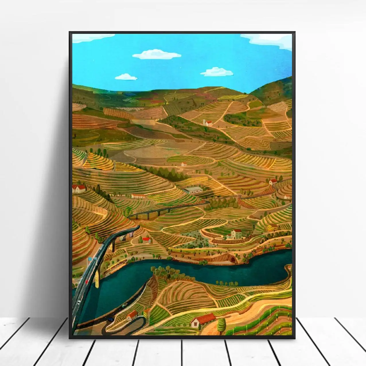 

Douro долина Холст Картина художественный Принт плакат картина стена современный минималистский спальня гостиная украшение