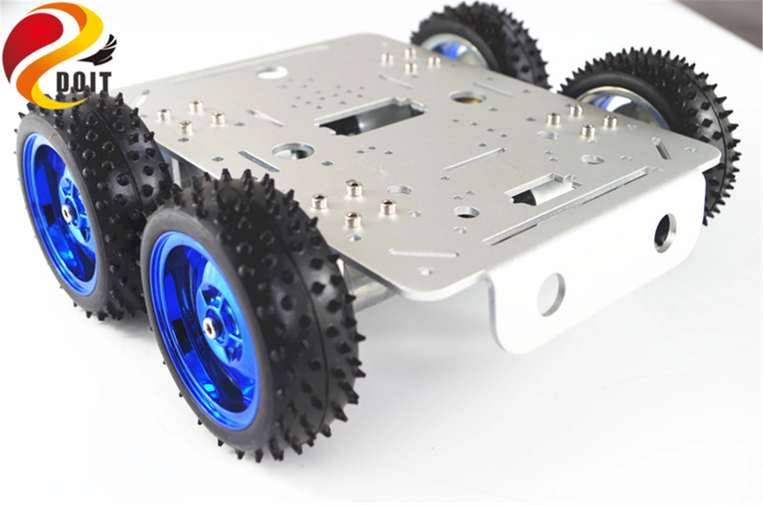 SZDOIT Metal C300 4WD Smart Tank Car Chassis Crawler Wheeled Robot With 4pcs High Torque Motor DIY For Arduino Unassembled Toy | Игрушки и