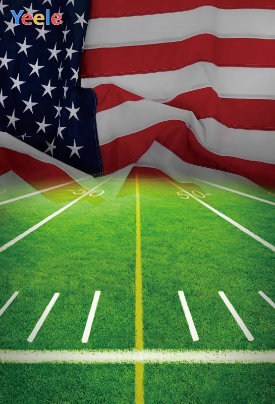 Yeele фотографический фон Спорт Американский футбол газон стадион
