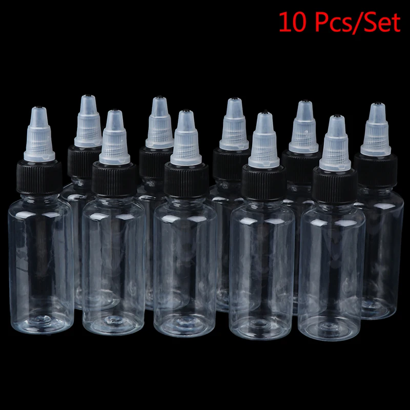 

10 шт./компл. 30 мл бутылка для Смешивания Краски, пустая бутылка для хранения, бутылки для жидкости отдельно