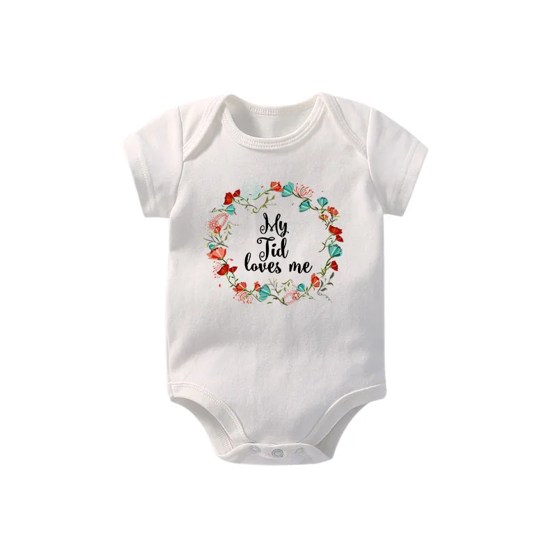 Детское боди YSCULBUTOL веселое белое семейное одежда для маленьких девочек наряд