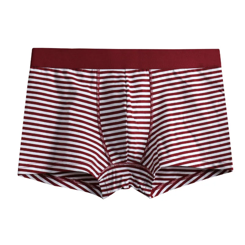A0125 Red M8 Мужские хлопковые мягкие Unerpant мужское Мужское нижнее белье, боксеры с коротким мошонком, забота о капсулах, функция молодежного здоровья, сеульские выпуклые трусы-боксеры - Цвет: A0125 Red M8