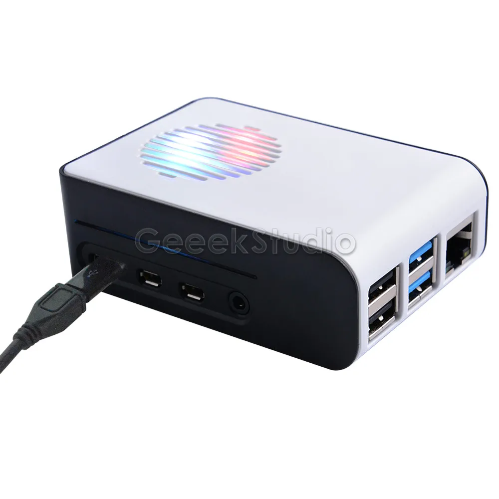 Чехол с пряжкой из АБС пластика Крышка корпуса для Raspberry Pi 4 Model B бликовым