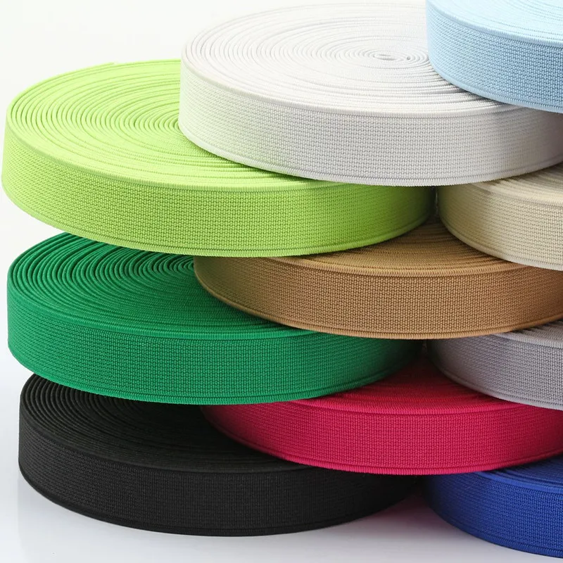 

15mmx16m Plain Weave Encryption Thickened High Elastic Band Colored Rope DIY Handmade Clothing Accessories Cord Gummiband Cincha
