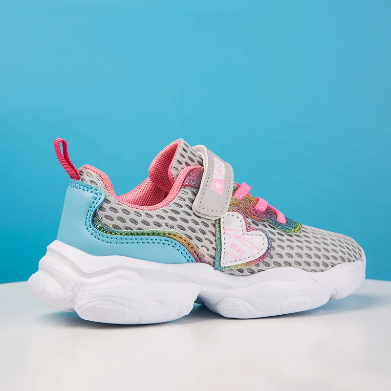 

Fashion New Kids Shoes Girls Sneakers for Girls Running Shoes Tenis Infantil 2021 Summer Breathable Mesh Children Shoes