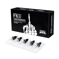 professional fku tattoo cartridge 10pcs easy to clean ink and made by premium needles and assembly in high qc full size choice
