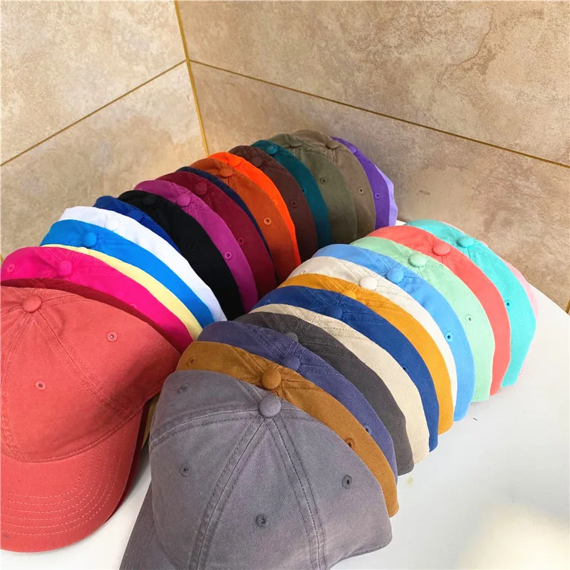 

Multi color Outdoor Spring Adult Casual cotton baseball cap Adjustable Snapback hat Dad hat gorras