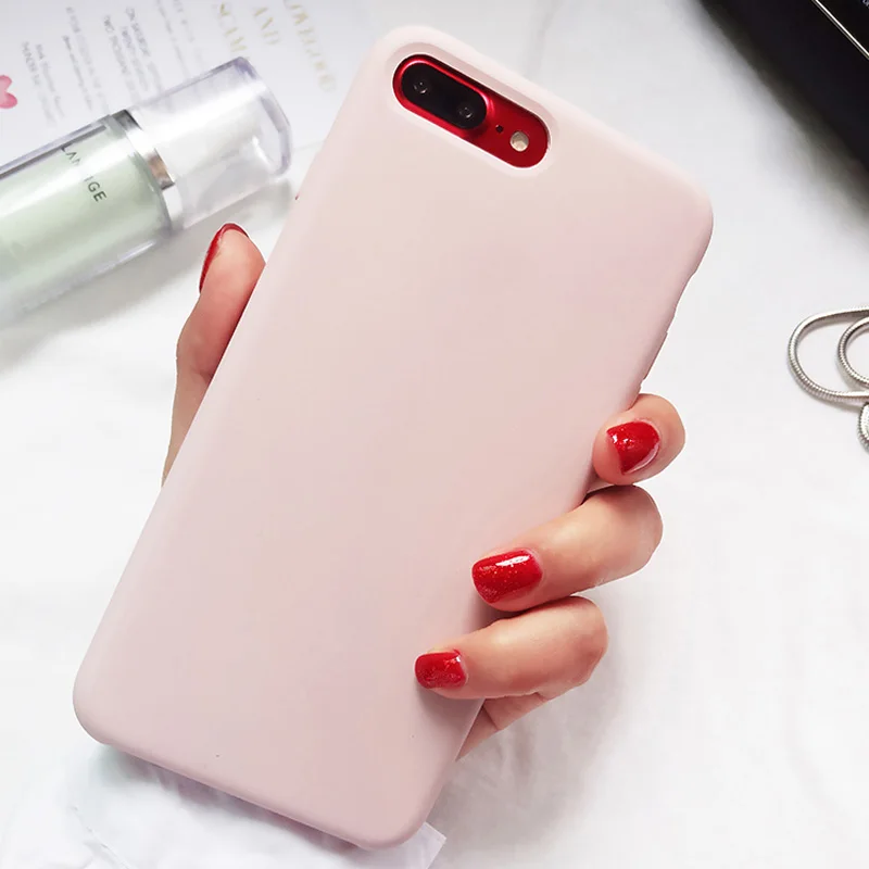 Оптовая продажа жидкий силиконовый чехол для iPhone 6 6S 7 8 Plus Apple XR XS MAX Fundas 5 5S SE Coque с