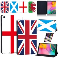 for samsung galaxy tab s7tab s6tab s6 litetab s4s5et720725 tablet case pu leather cover case free stylus