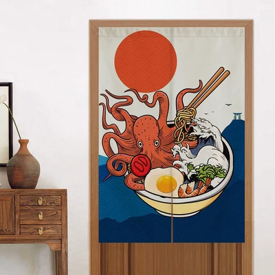 

Японский Стиль Ресторан Ramen ткань шторы, дверь, окно стены паб украшения дома реквизит