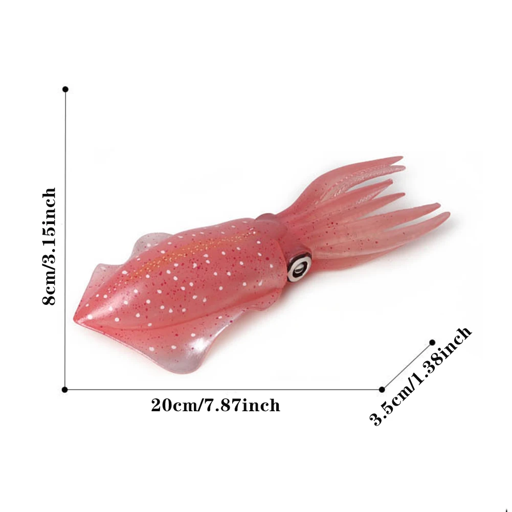 

Desk Decor Learning Plastic Ornaments Squid Model Figurines Simulated Sea Life Animal Kid Toy Educational Props Party Realistic