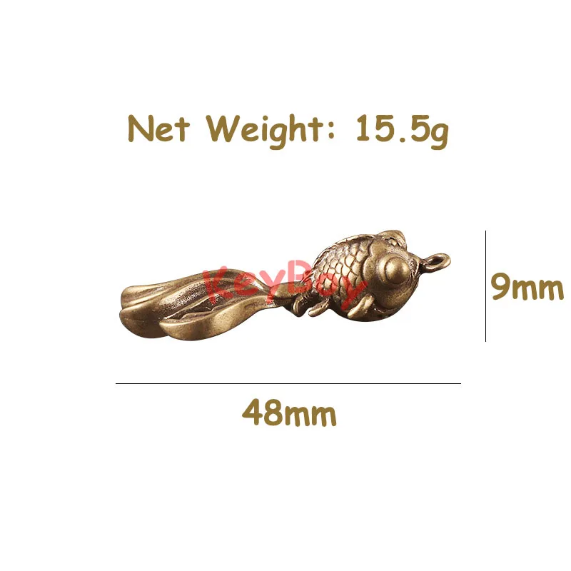Латунные подвески для ключей с длинным хвостом золотая рыбка античные