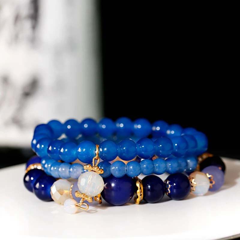 Богемный набор женских браслетов в стиле бохо 3 шт./лот высокое качество бусины с