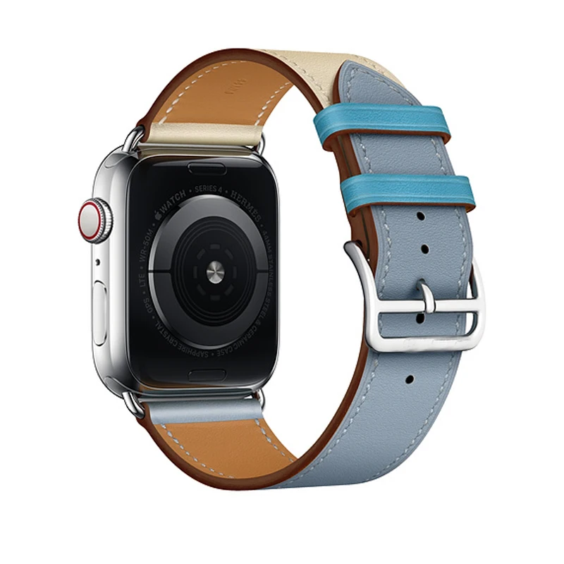 Кожаный ремешок для Apple watch band 42 мм 38 браслет наручных часов One tour correa Iwatch series 5/4/3/2/1